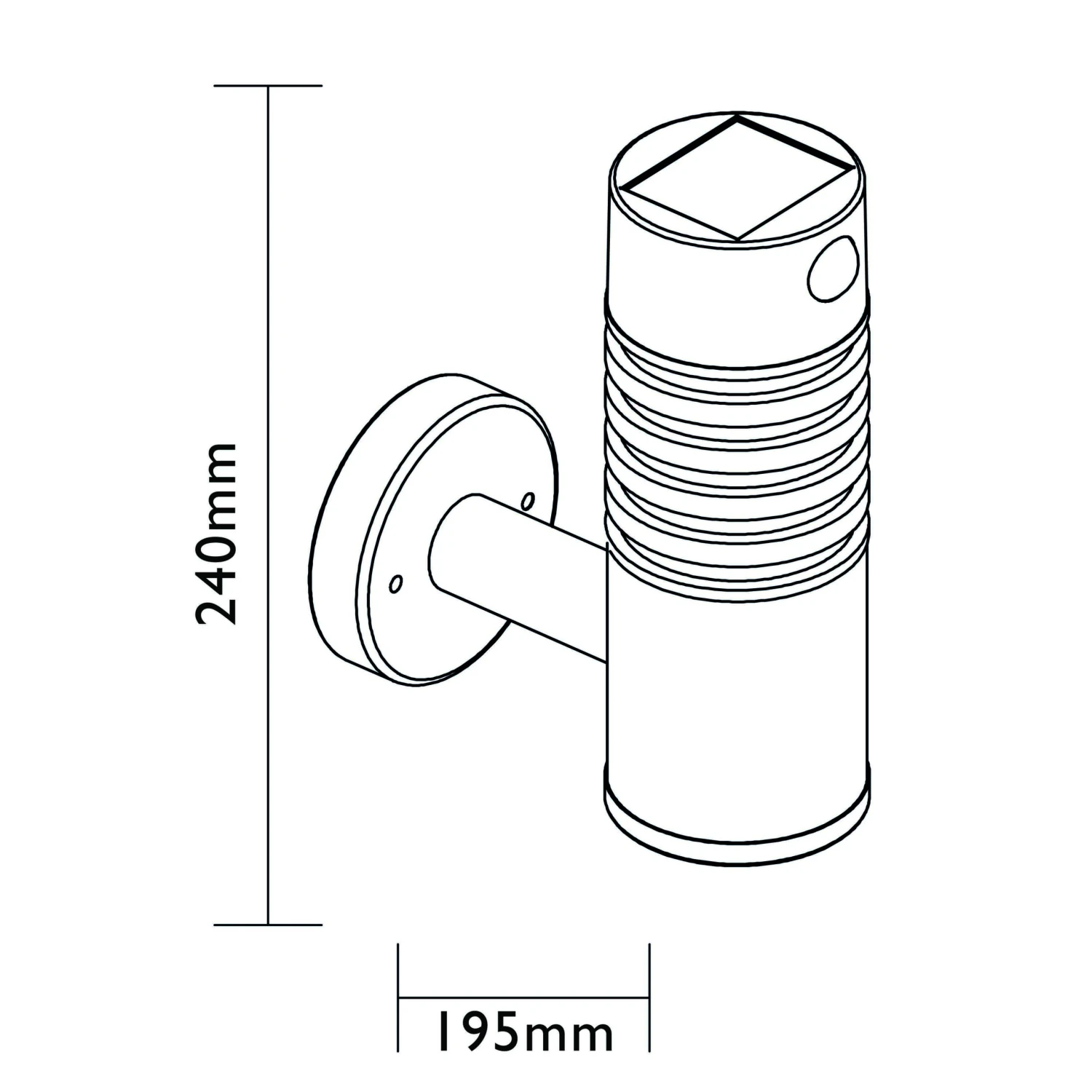 Luxform Intelligent Solar Lorient 50 Lumen PIR Wandlamp - Afbeelding 2