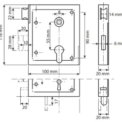 DX Poortslot BB Met Dagschoot