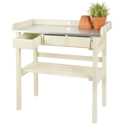 Esschert Tuinwerktafel Met Lades Wit